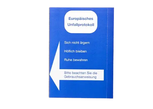 Europäisches Unfallprotokoll.